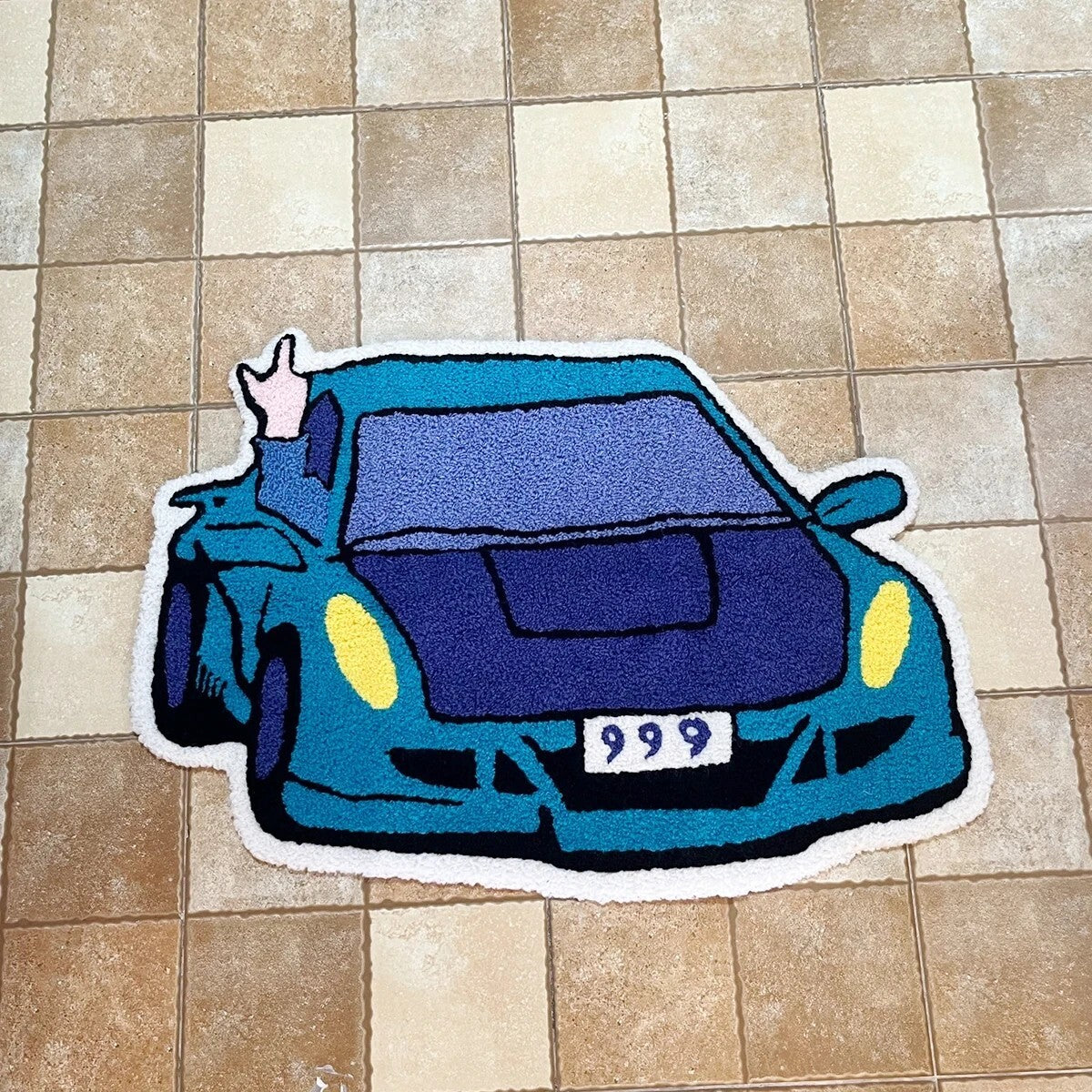 Blue Racing Car