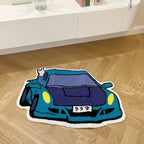Blue Racing Car