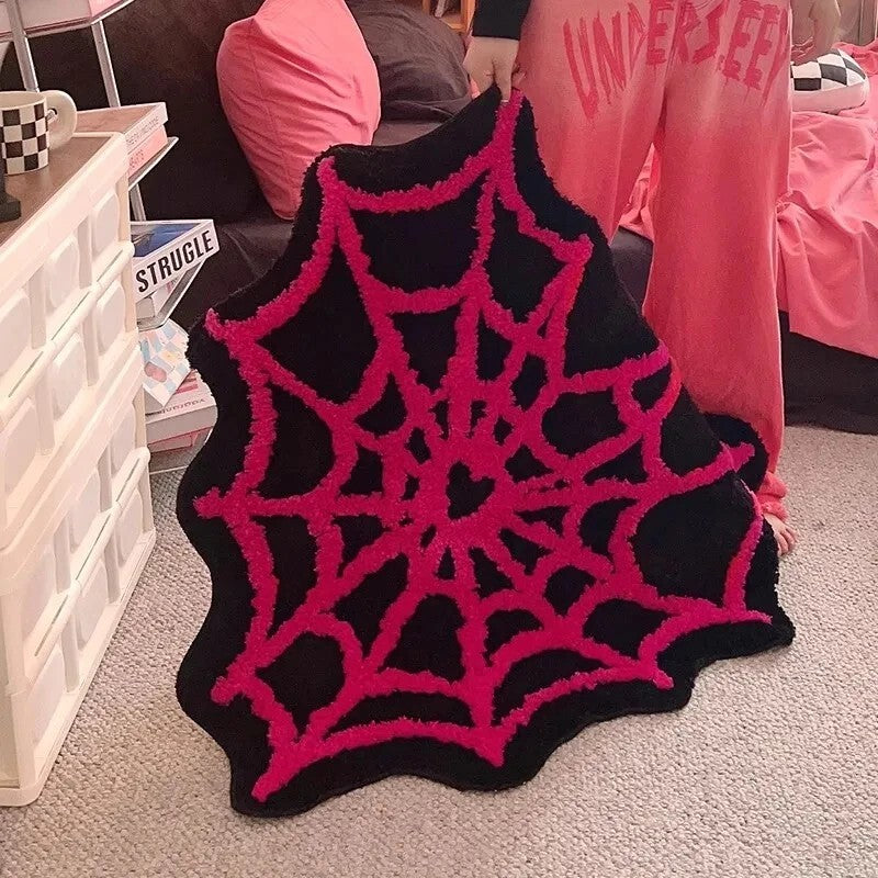 Spider Web Heart Rug