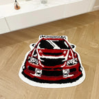 Red Racing Car Rug