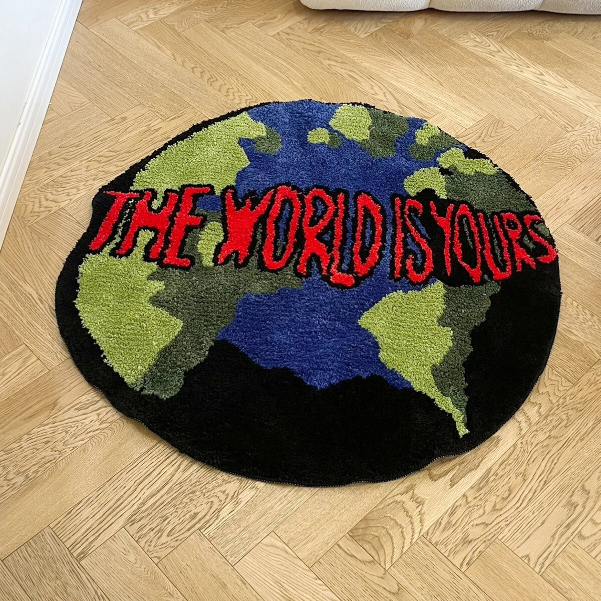 "The World Is Yours" Earth Rug