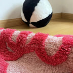 Pink Love Shaped Rug