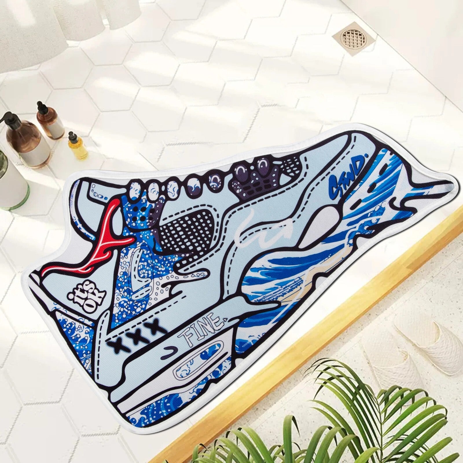 "Ice" Hype Beast Sneaker Rug