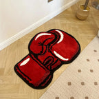 Red Boxing Gloves Rug