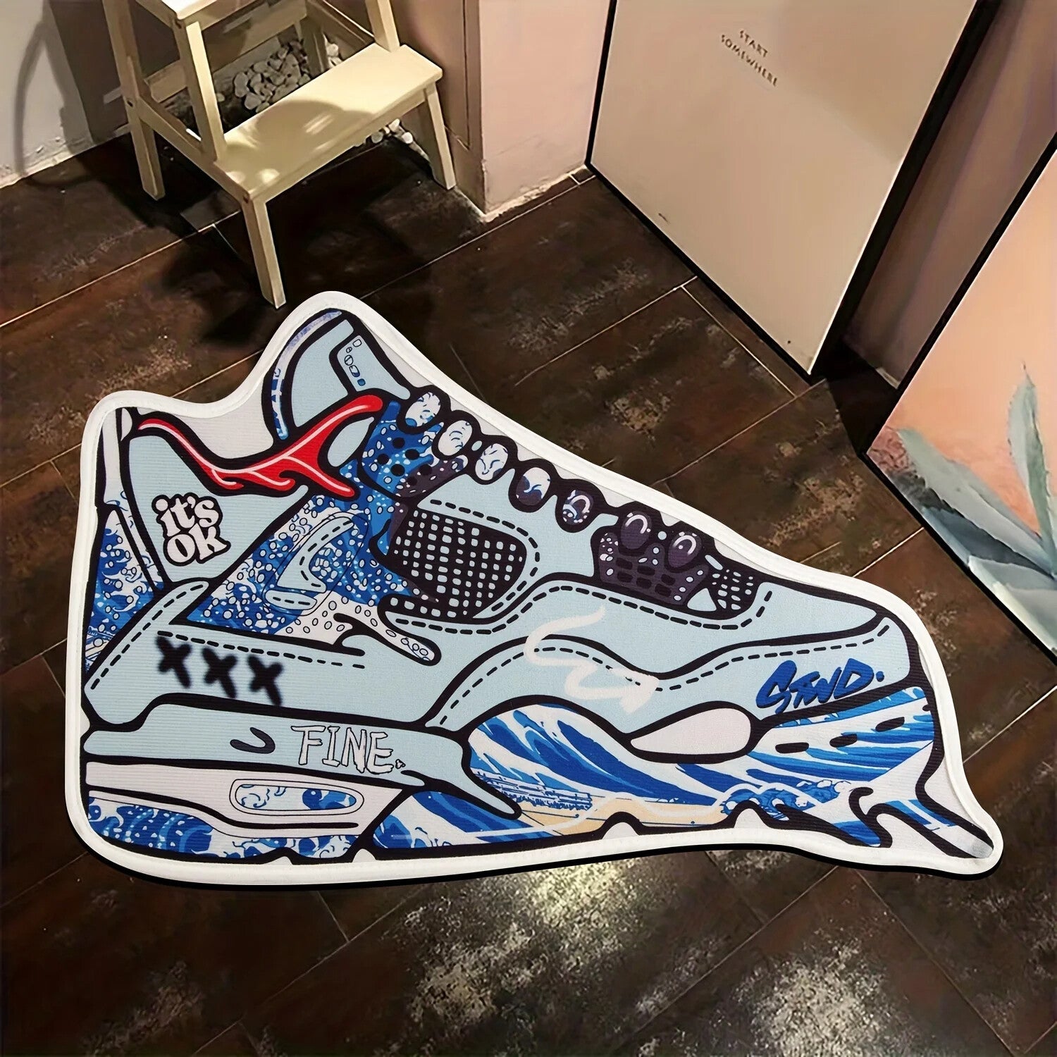 "Ice" Hype Beast Sneaker Rug