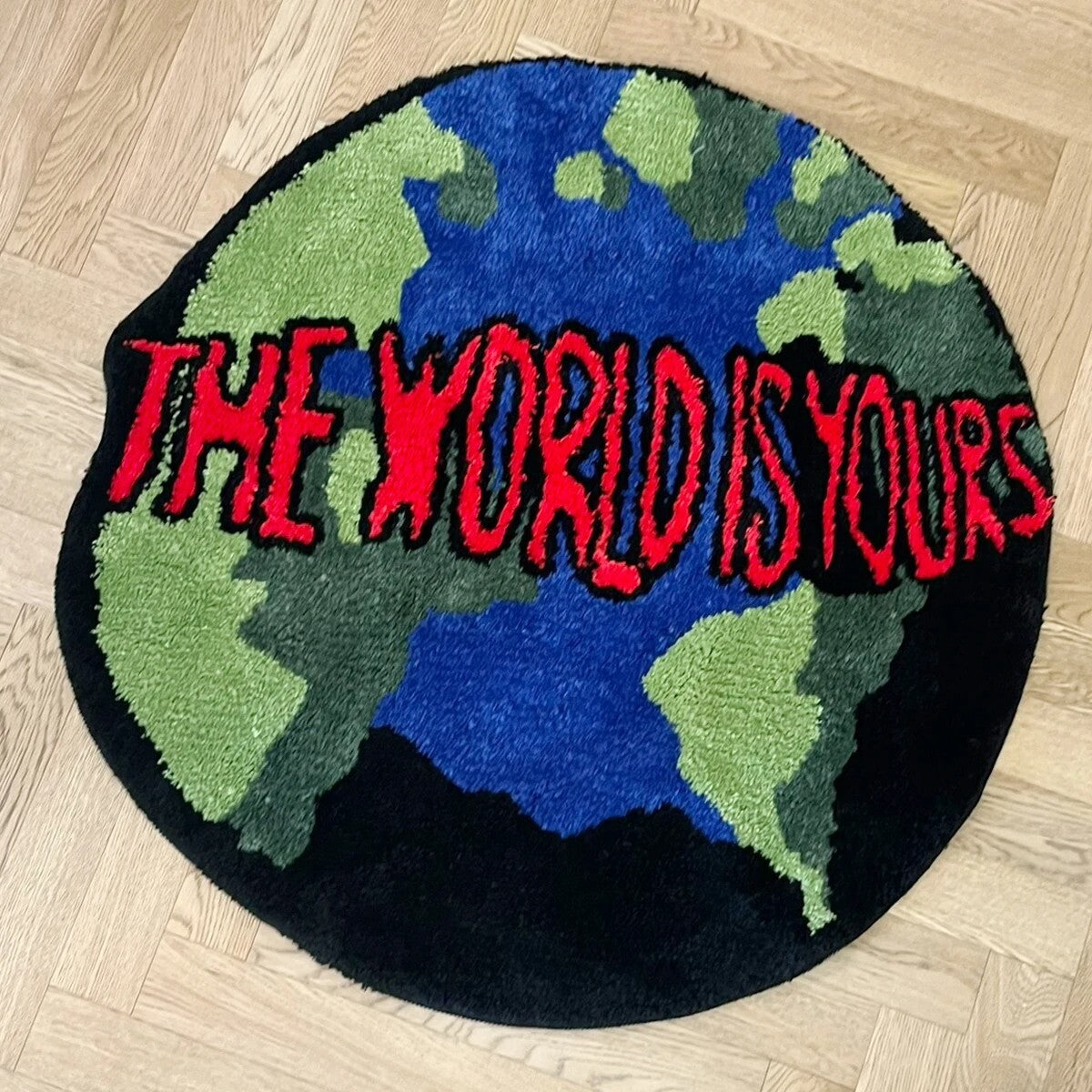 "The World Is Yours" Earth Rug