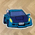 Blue Racing Car