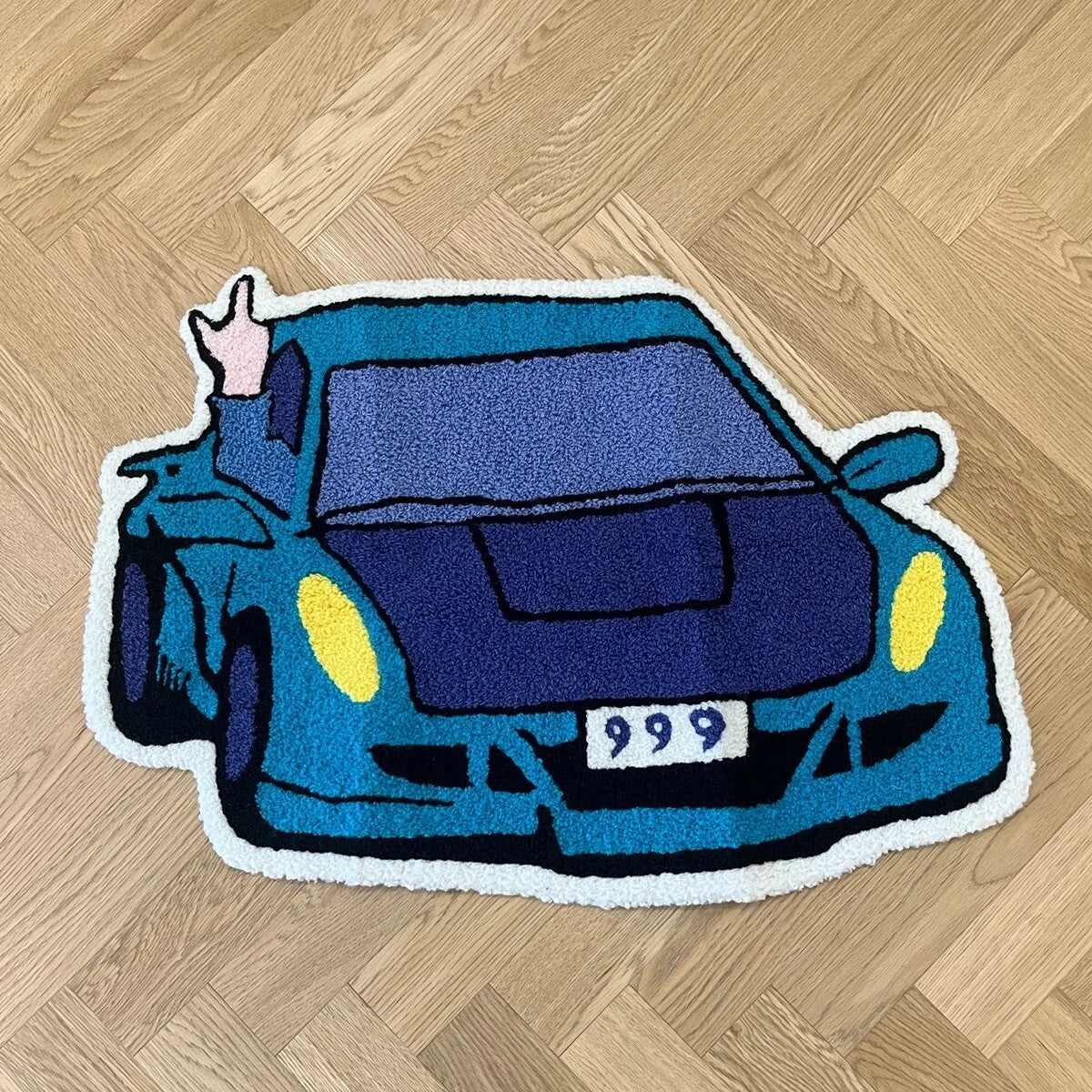 Blue Racing Car