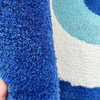 Blue Evil Eye Round Rug