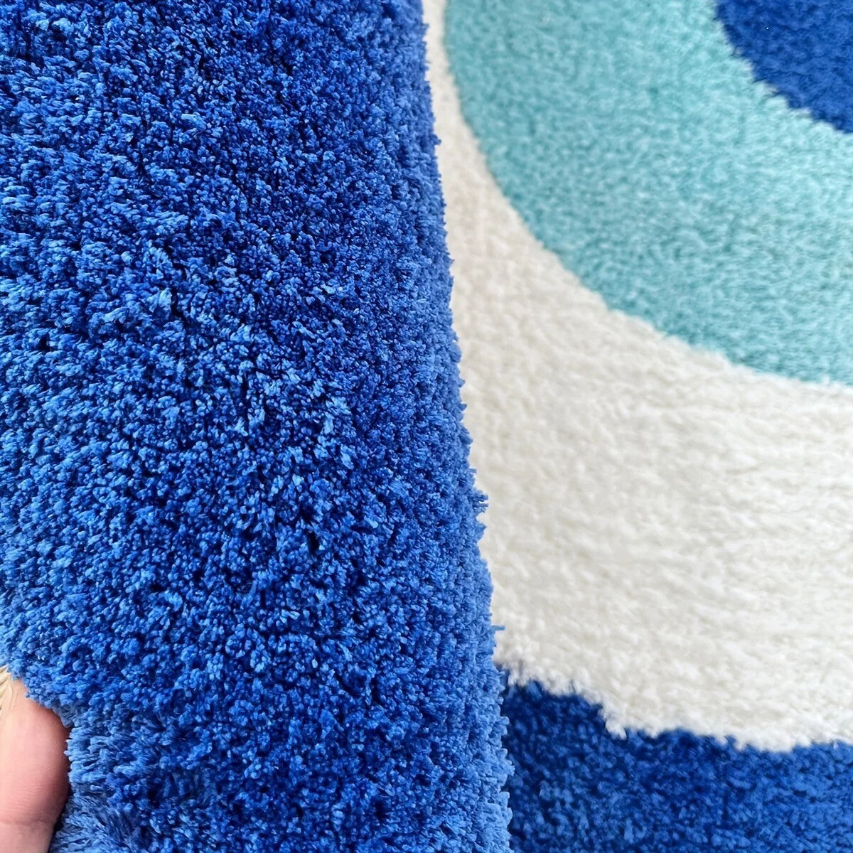 Blue Evil Eye Round Rug
