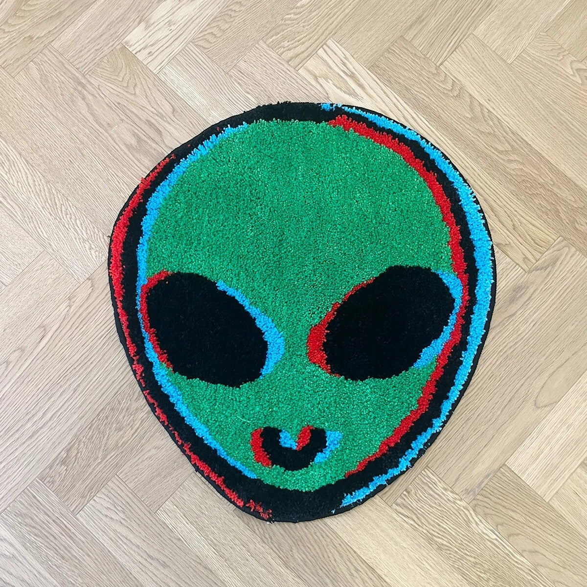 Green Alien Rug