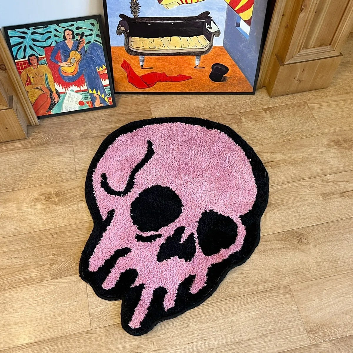 Pink Melting Skull