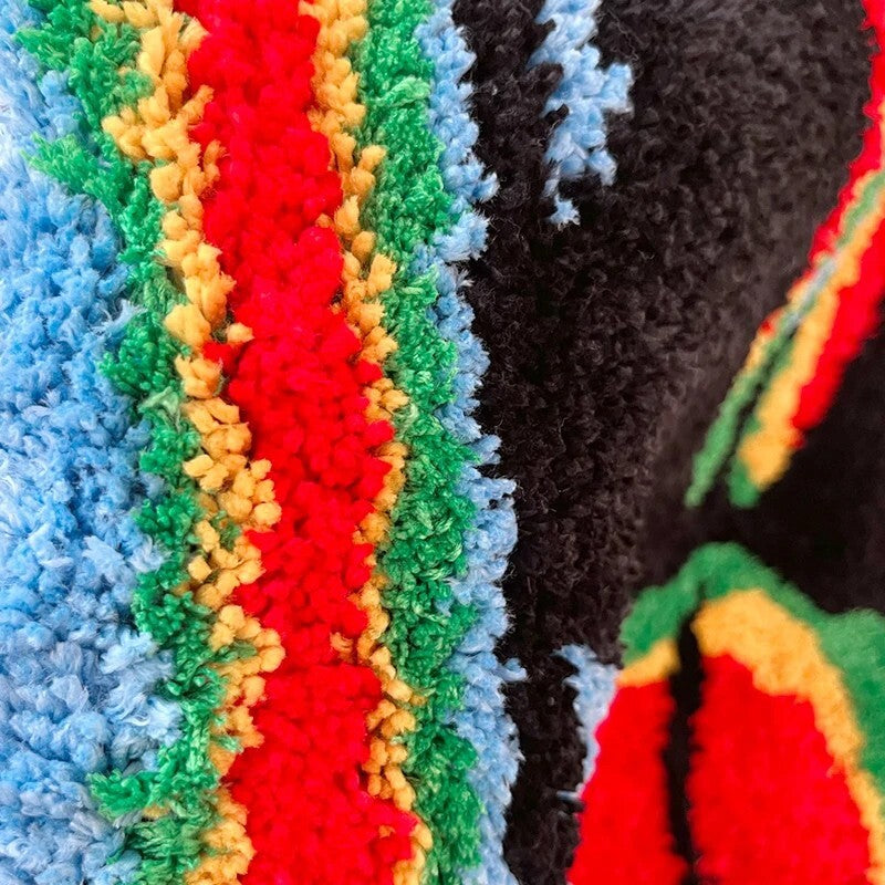 Colorful Female Body Shape Rug