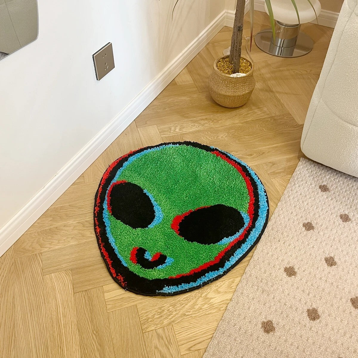 Green Alien Rug