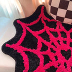 Spider Web Heart Rug
