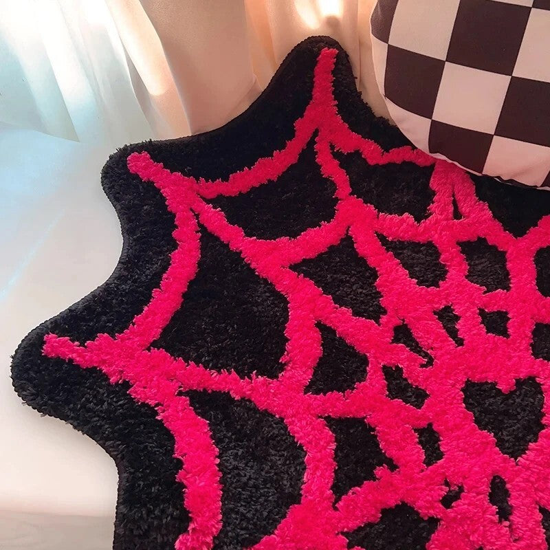 Spider Web Heart Rug