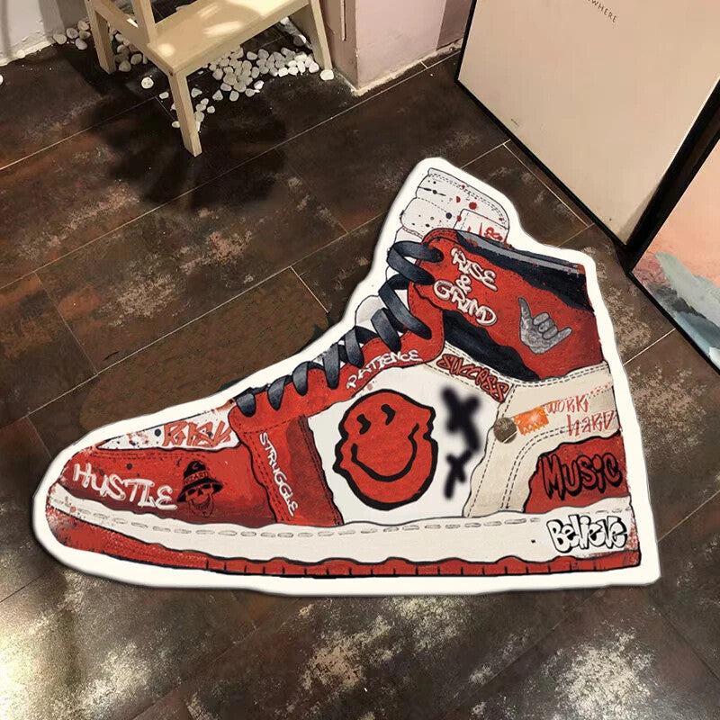 "Red" Hype Beast Sneaker Rug
