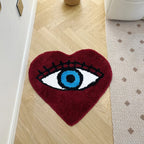 Red and Blue Heart Shape Eye