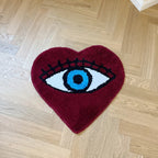 Red and Blue Heart Shape Eye