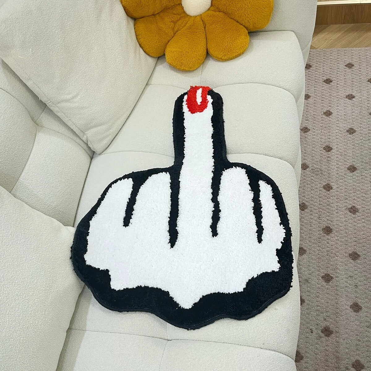 Middle Finger Rug