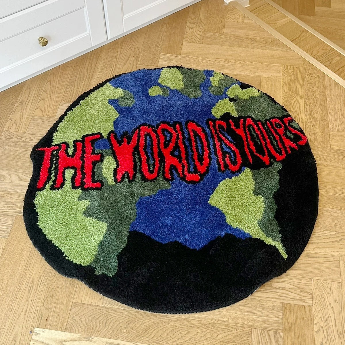 "The World Is Yours" Earth Rug