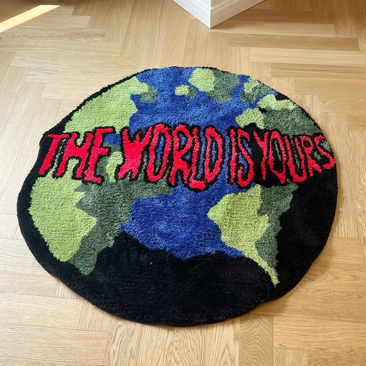 "The World Is Yours" Earth Rug