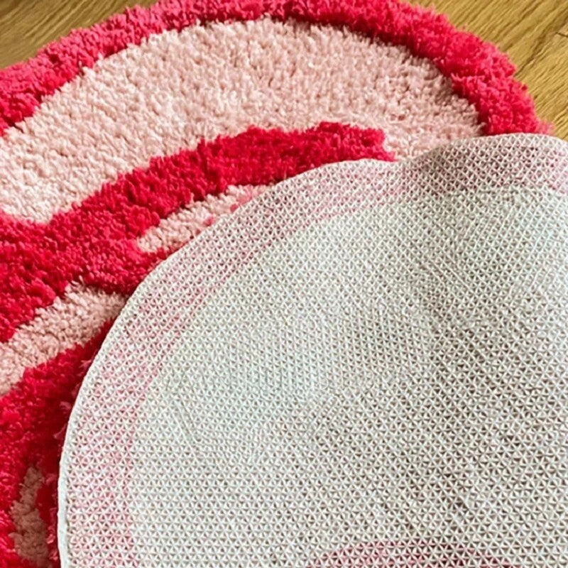 Pink Love Shaped Rug