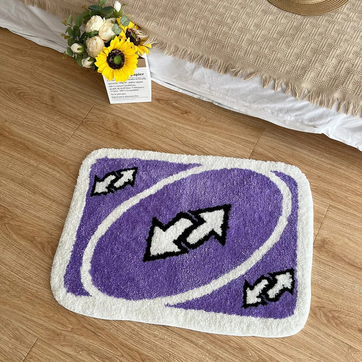 Purple Reverse Card Rug