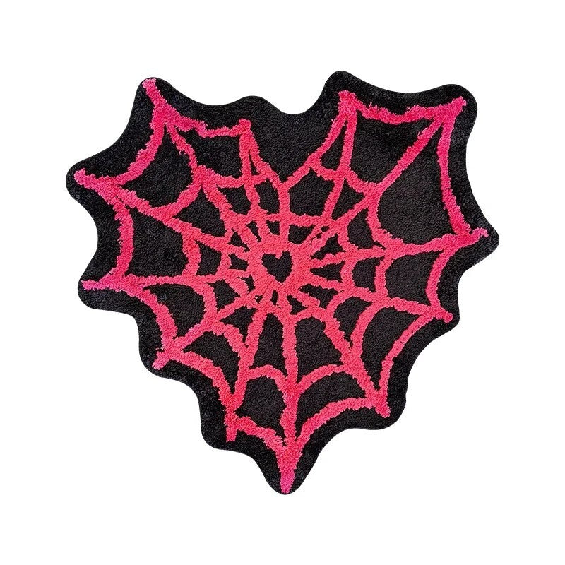 Spider Web Heart Rug