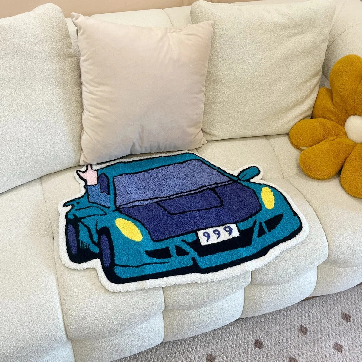 Blue Racing Car