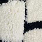 "It's OK" Black and White Rug