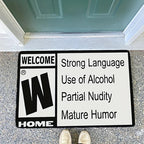 Interesting Phrase Door Mat