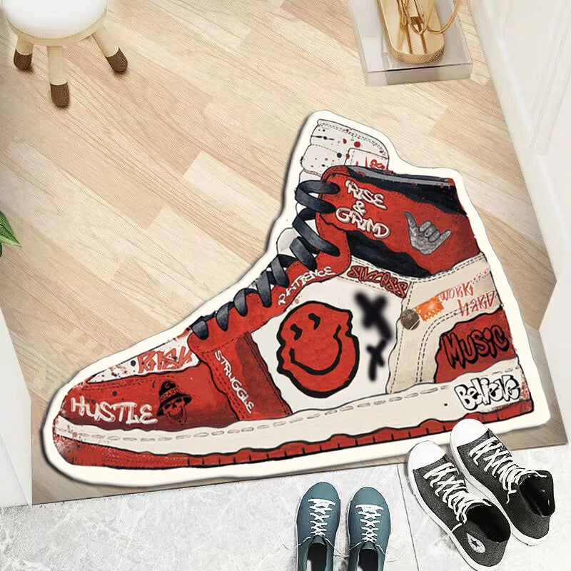 "Red" Hype Beast Sneaker Rug