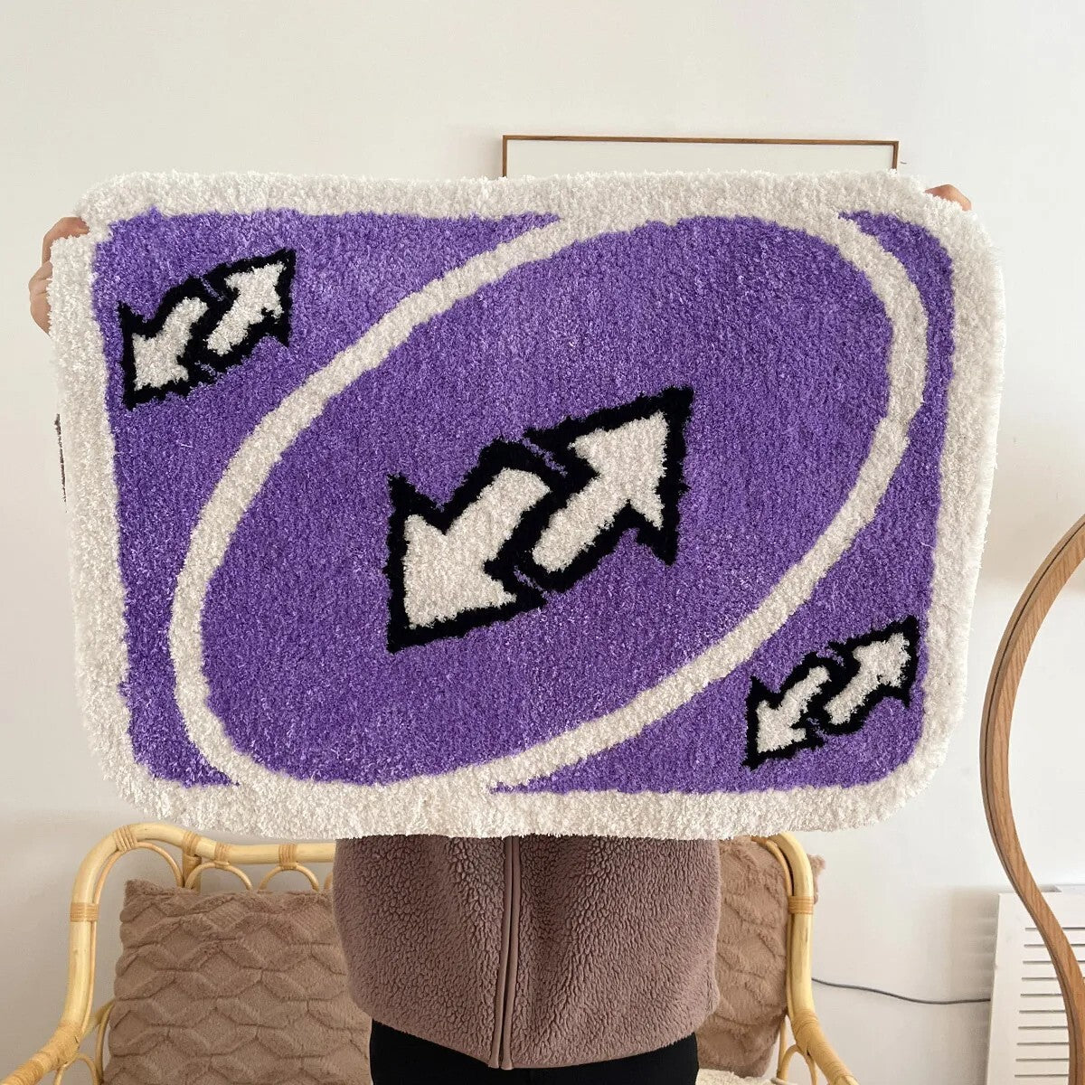 Purple Reverse Card Rug